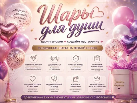 Студия воздушных шаров "Шары для души" - Чат для мам в Балашиха