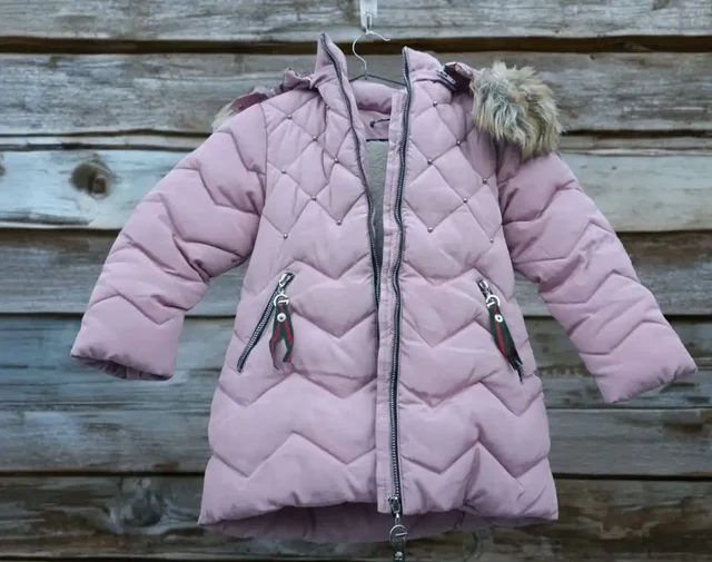 Удлинённая куртка-парка для девочки 7-9 лет - Одежда в Владивосток