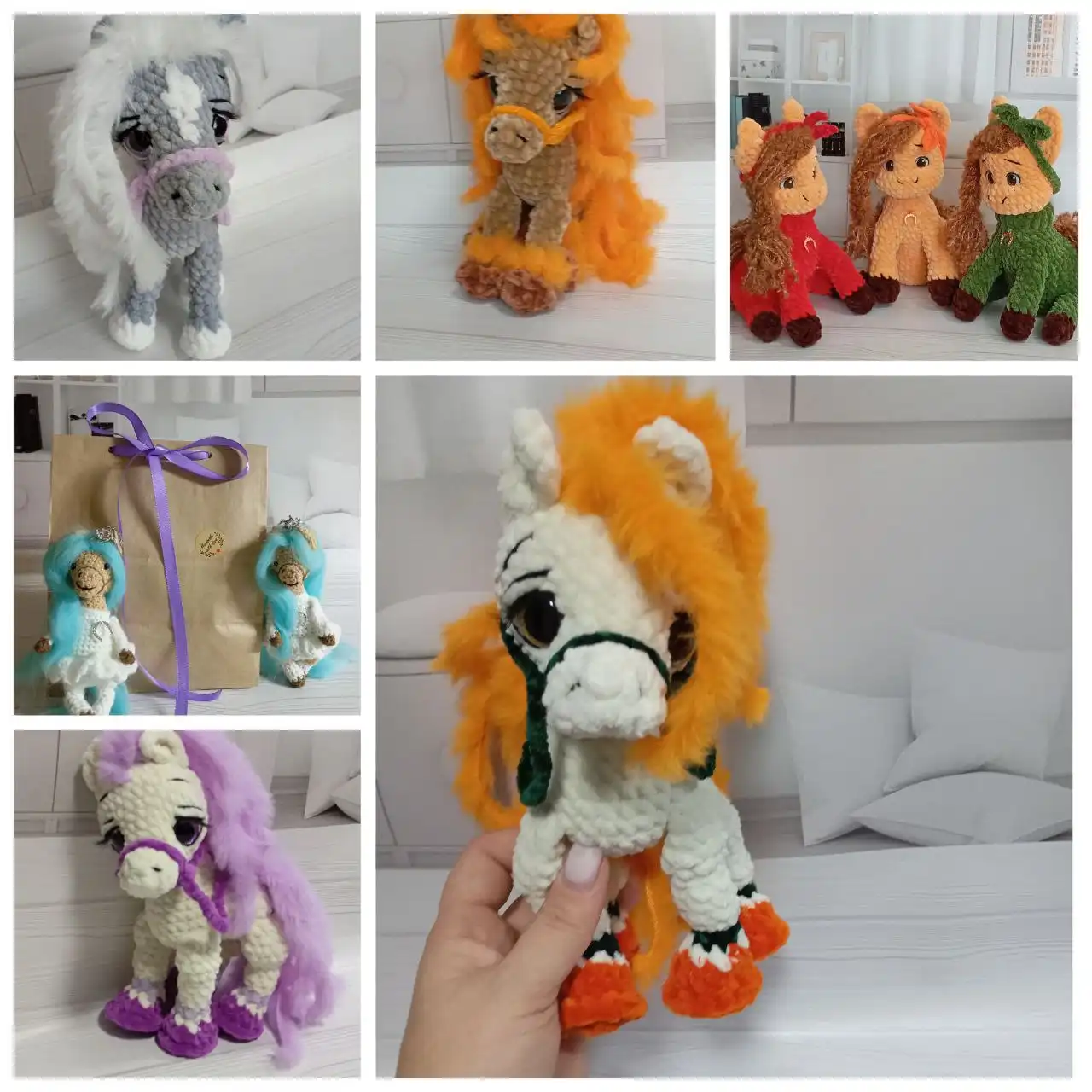 Игрушки и брелоки ручной работы на новогоднюю тематику