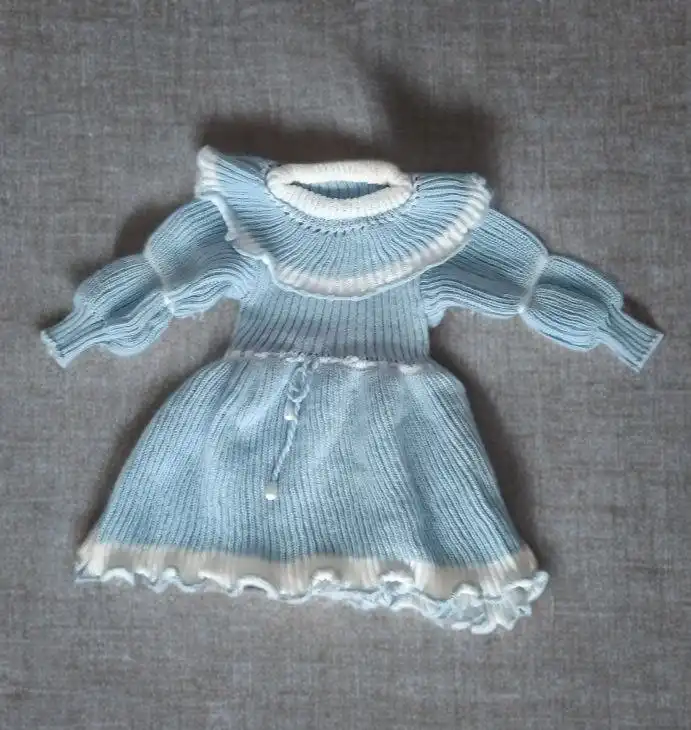 Вязаное платье ручной работы для новорожденных - Детская одежда (Одежда) в Владивосток