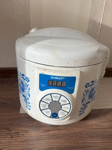 Мультиварка Scarlett SC-411 700Вт белый/гжель - частное объявление в Барнаул