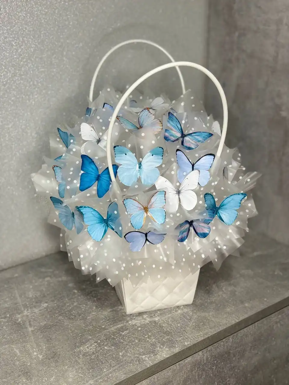 Букеты из бабочек декоративные для интерьера