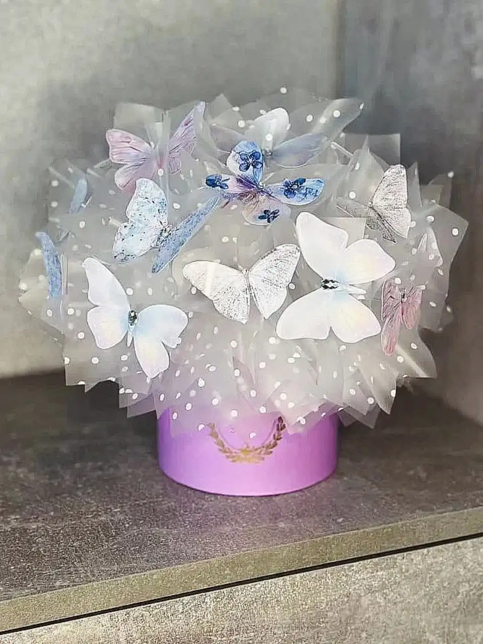 Букеты из бабочек декоративные для интерьера