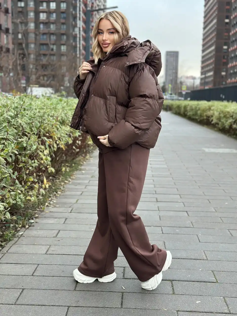 Спортивный костюм тройка на флисе с курткой - Спортивная одежда (Одежда) в Барнаул