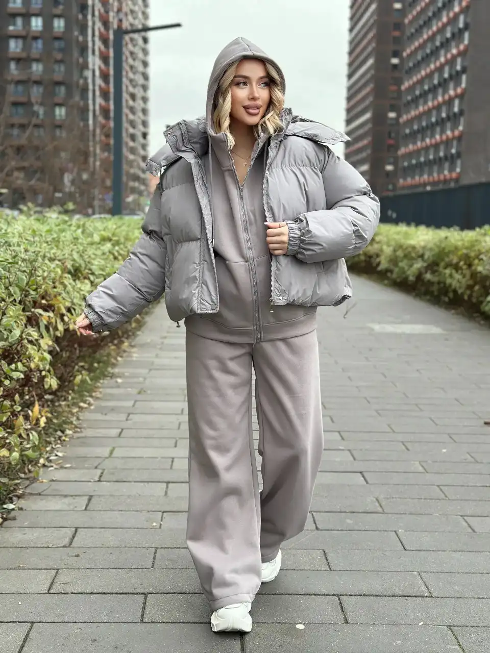 Спортивный костюм тройка на флисе с курткой - Спортивная одежда (Одежда) в Барнаул