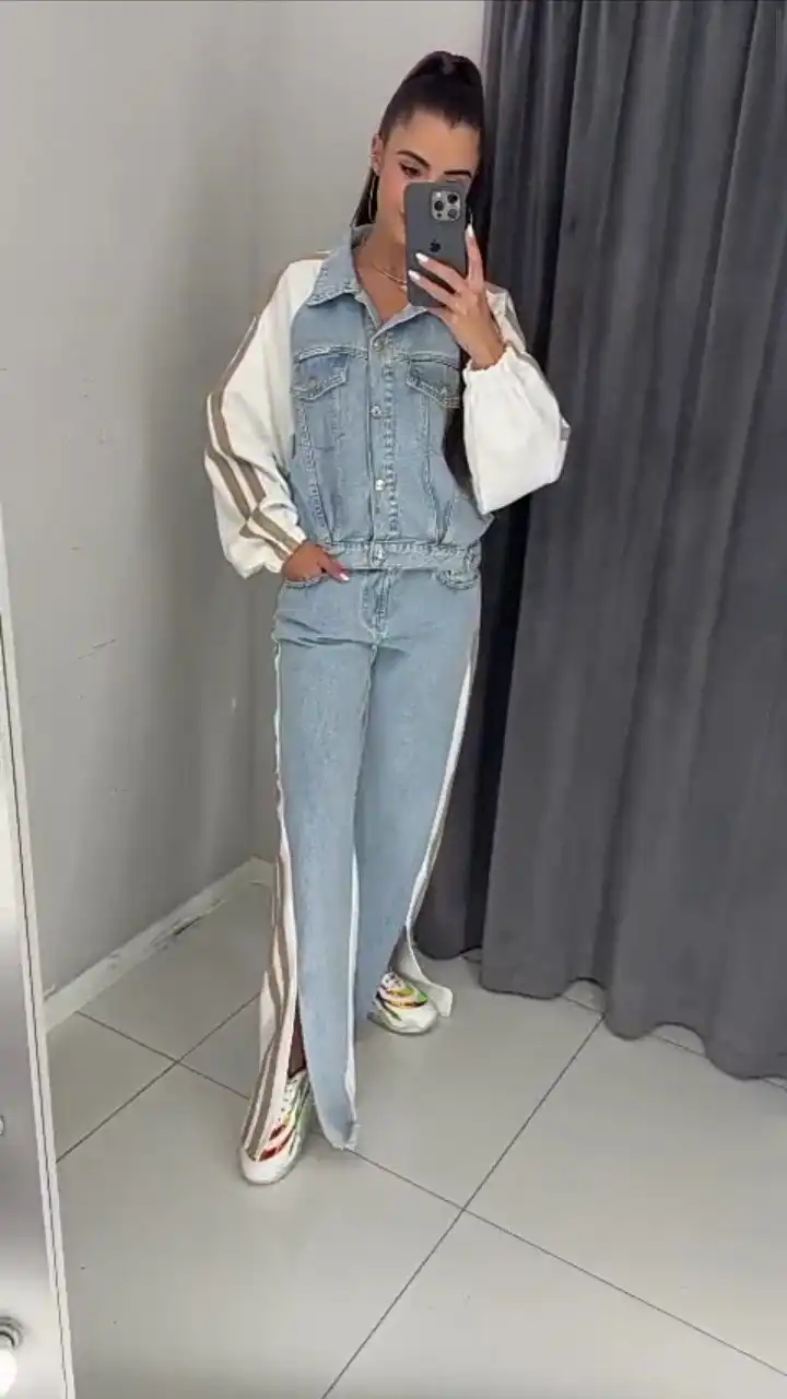 Джинсовый костюм двойка, размеры 42-58 - Одежда в Барнаул