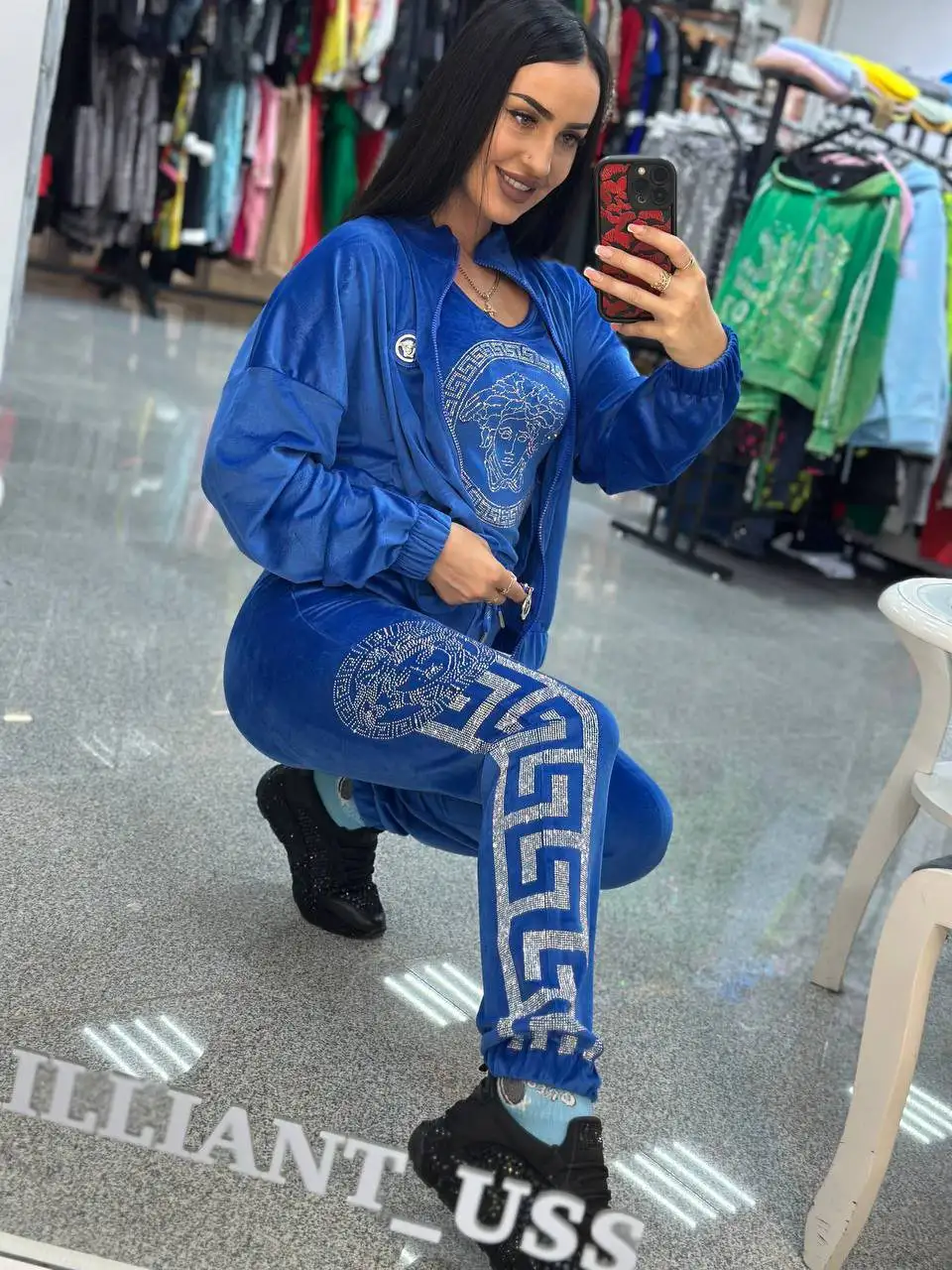 Велюровый костюм тройка, размеры 42-54 - Одежда в Барнаул