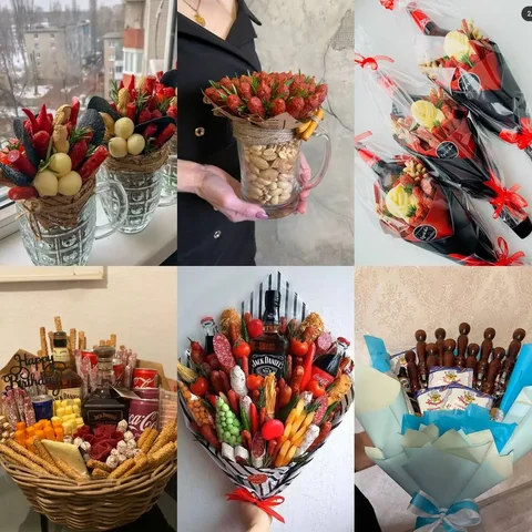 Съедобные букеты к 23 февраля для мужчин - Барахолка в Барнаул