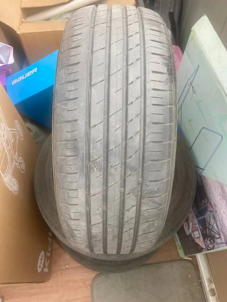 Летняя резина 185/55/15 в хорошем состоянии - Шины и диски (Авто) в Барнаул