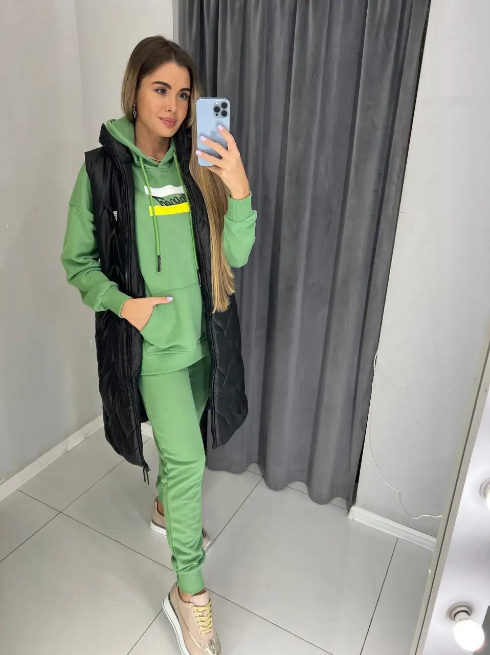 Спортивный костюм тройка на флисе - Спортивная одежда (Одежда) в Барнаул