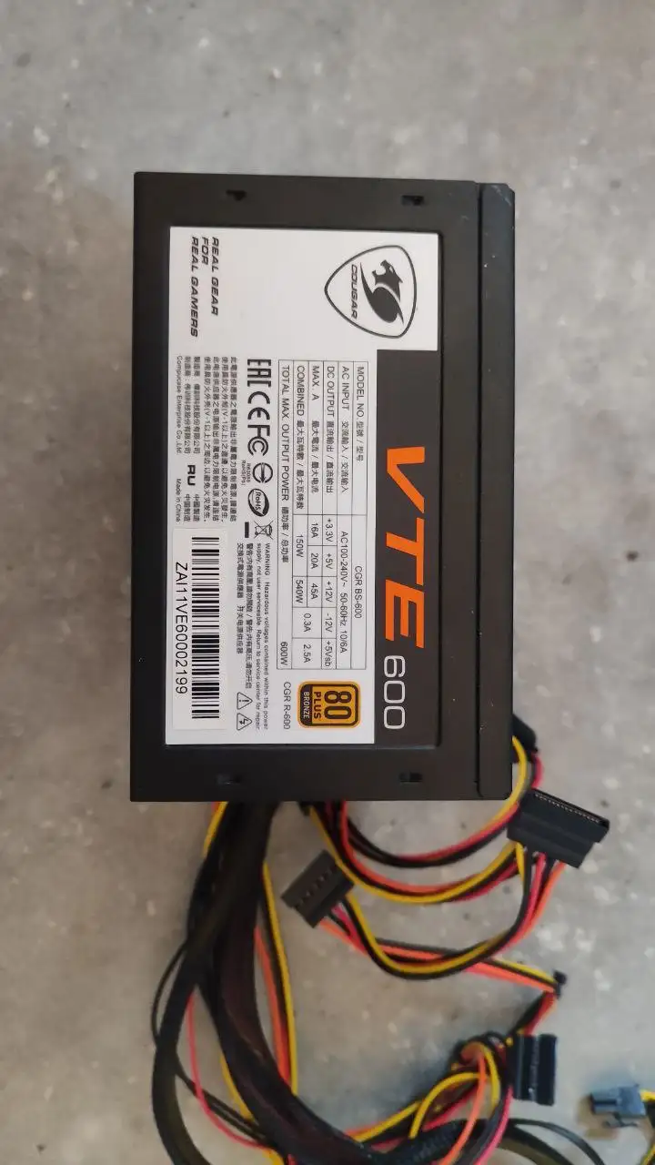 Блок питания Cougar CMD 600 (CGR-R600) 600W 80+ Bronze - Компьютерные комплектующие (Электроника) в Барнаул