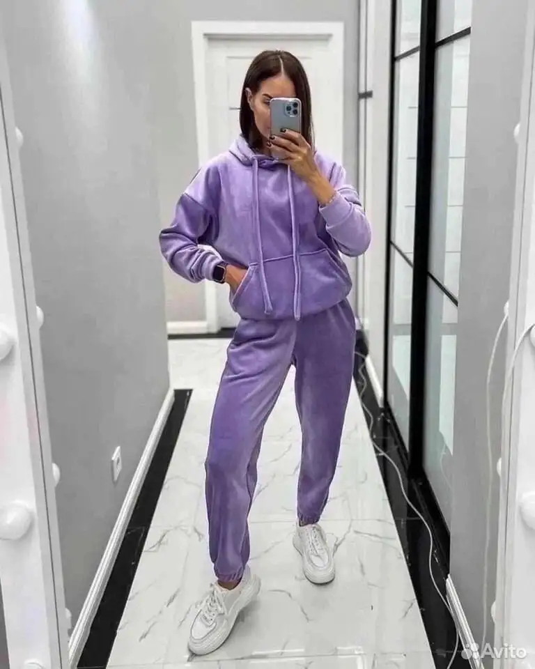 Велюровый костюм двойка, размеры 42-58 - Костюмы (Одежда) в Барнаул