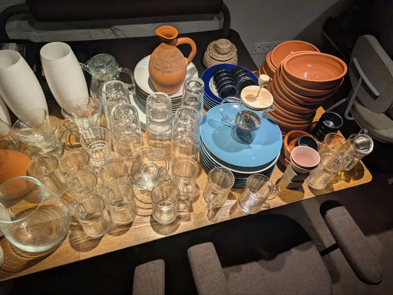 Продажа посуды из керамики, стекла и глины