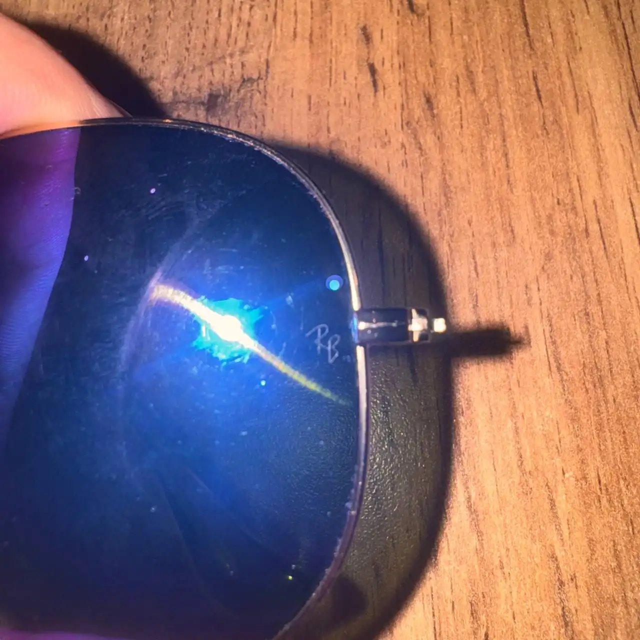 Очки RAY Ban оригинал цвет хамелеон с потертостями