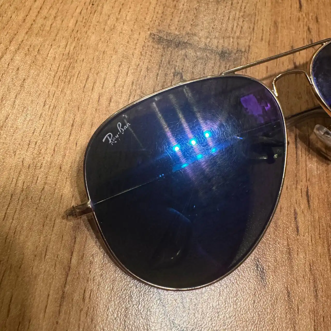 Очки RAY Ban оригинал цвет хамелеон с потертостями