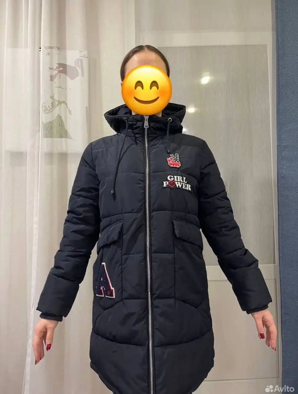 Женский зимний пуховик размер S