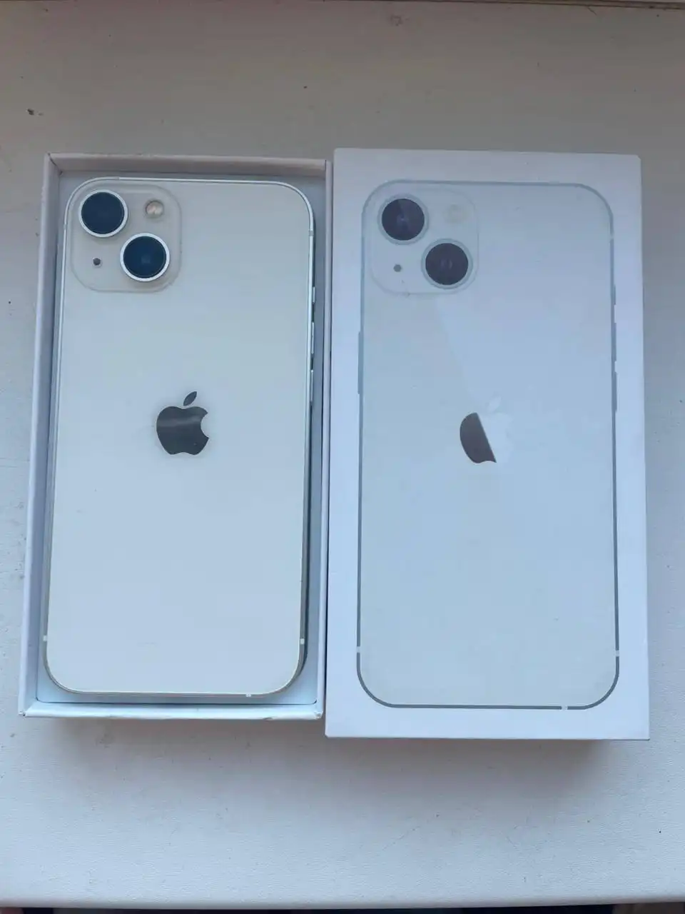 Продам iPhone 13 256 ГБ белый с трещиной на экране