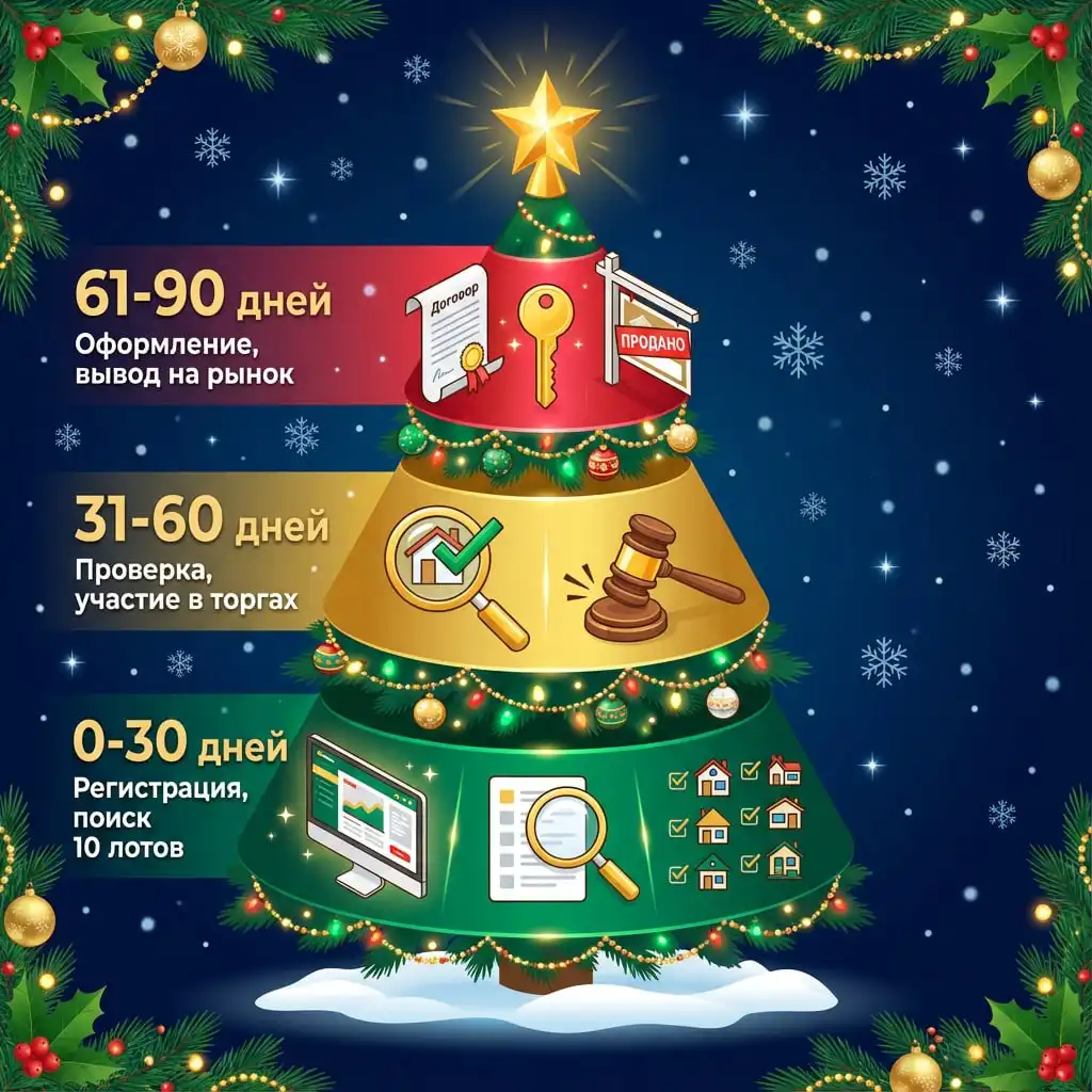 Инфографика: путь сделки за 90 дней