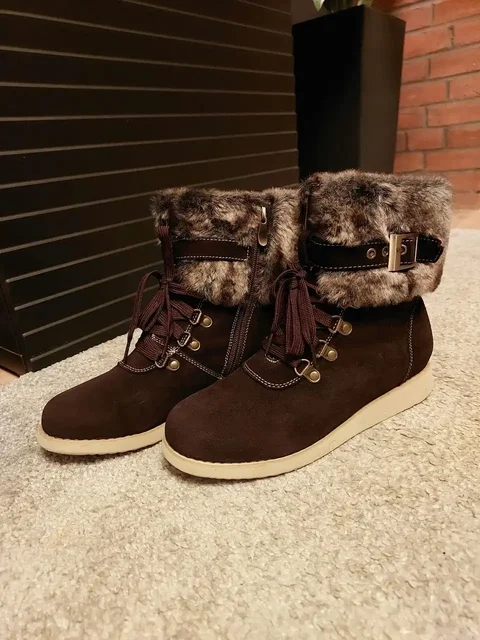 Продажа женских зимних ботинок из натуральной замши - частное объявление в Санкт-Петербург
