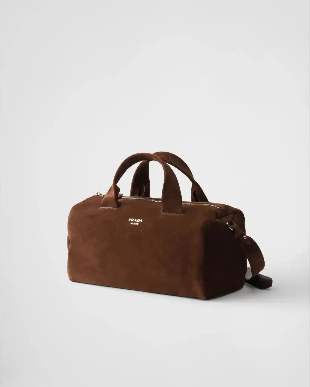 PRADA Coffee Small suede duffle bag - Барахолка в Санкт-Петербург