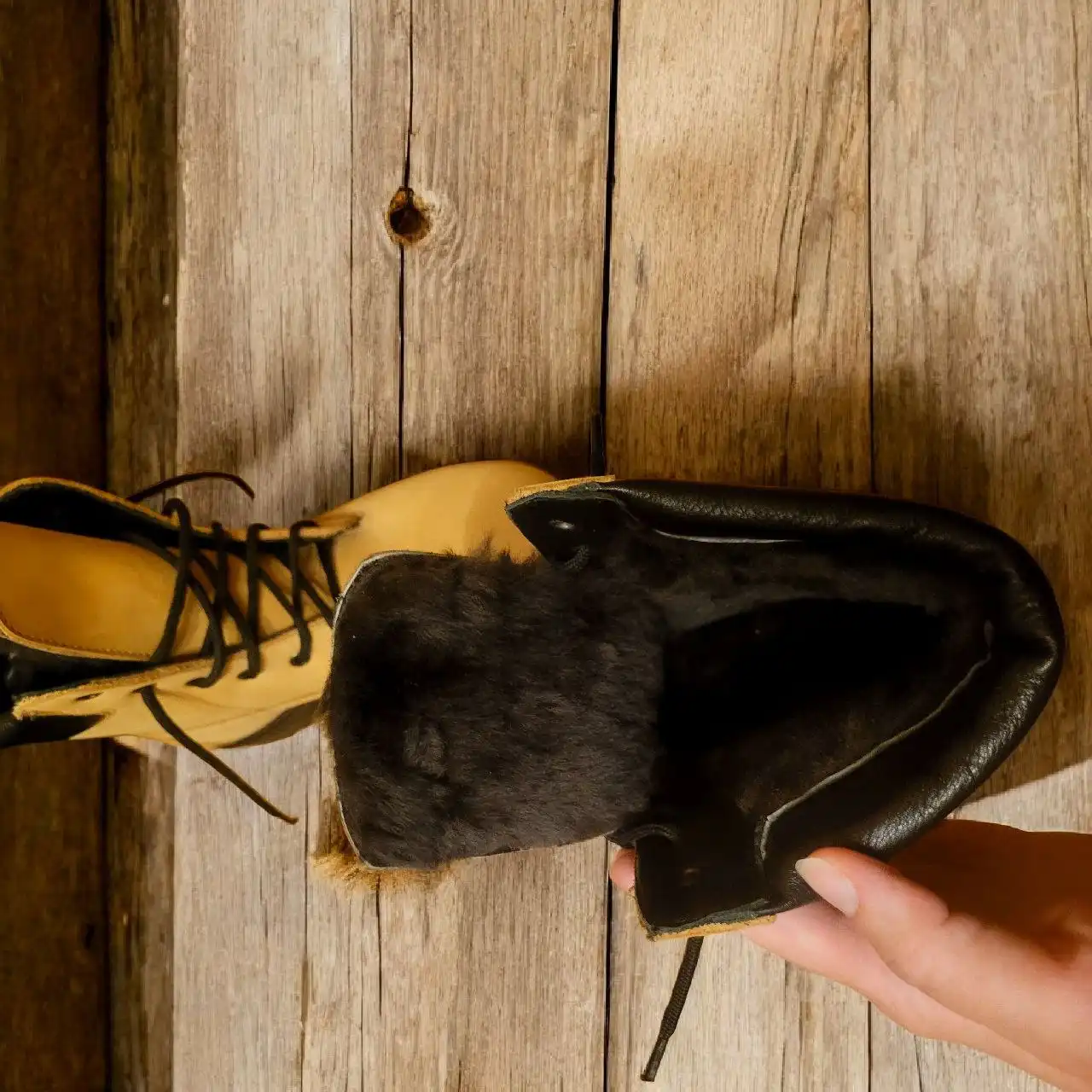 Зимние ботинки на натуральном нубуке и меху (овчина) - Обувь (Одежда) в Санкт-Петербург