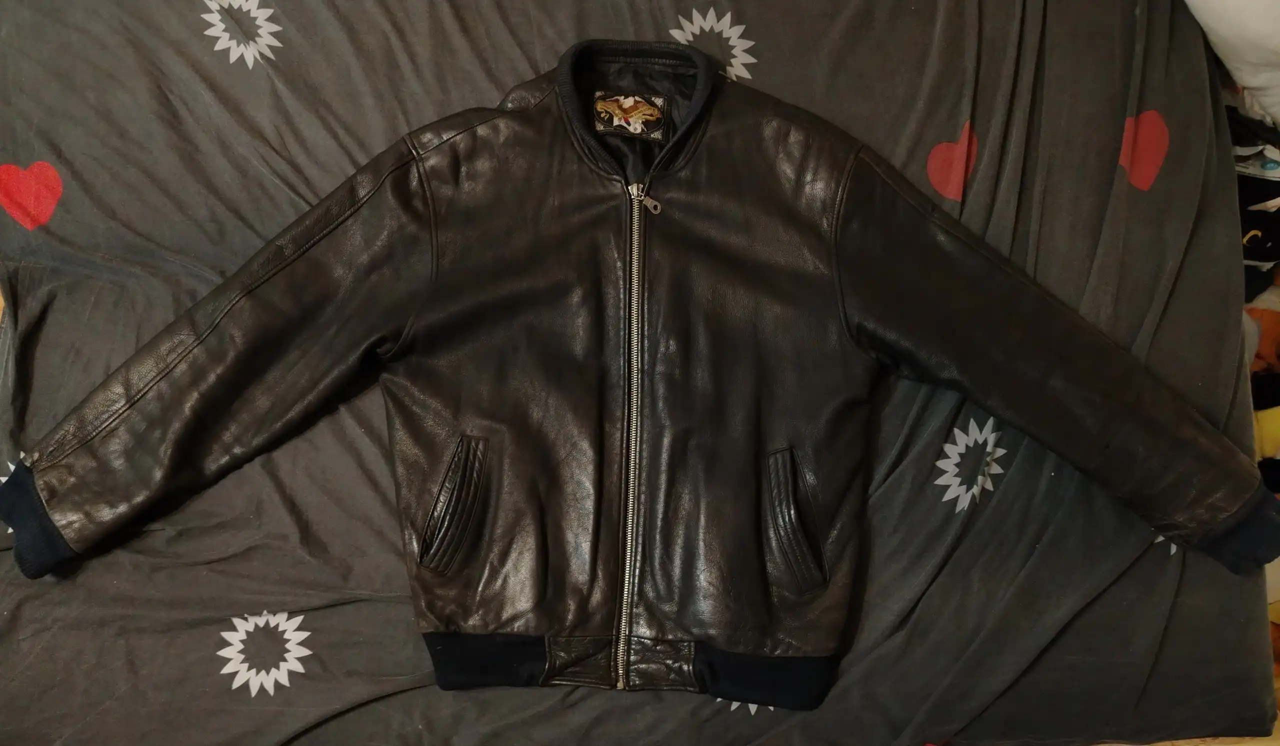 Винтажный пилотный бомбер 90х из Кореи - Верхняя одежда (Одежда) в Санкт-Петербург