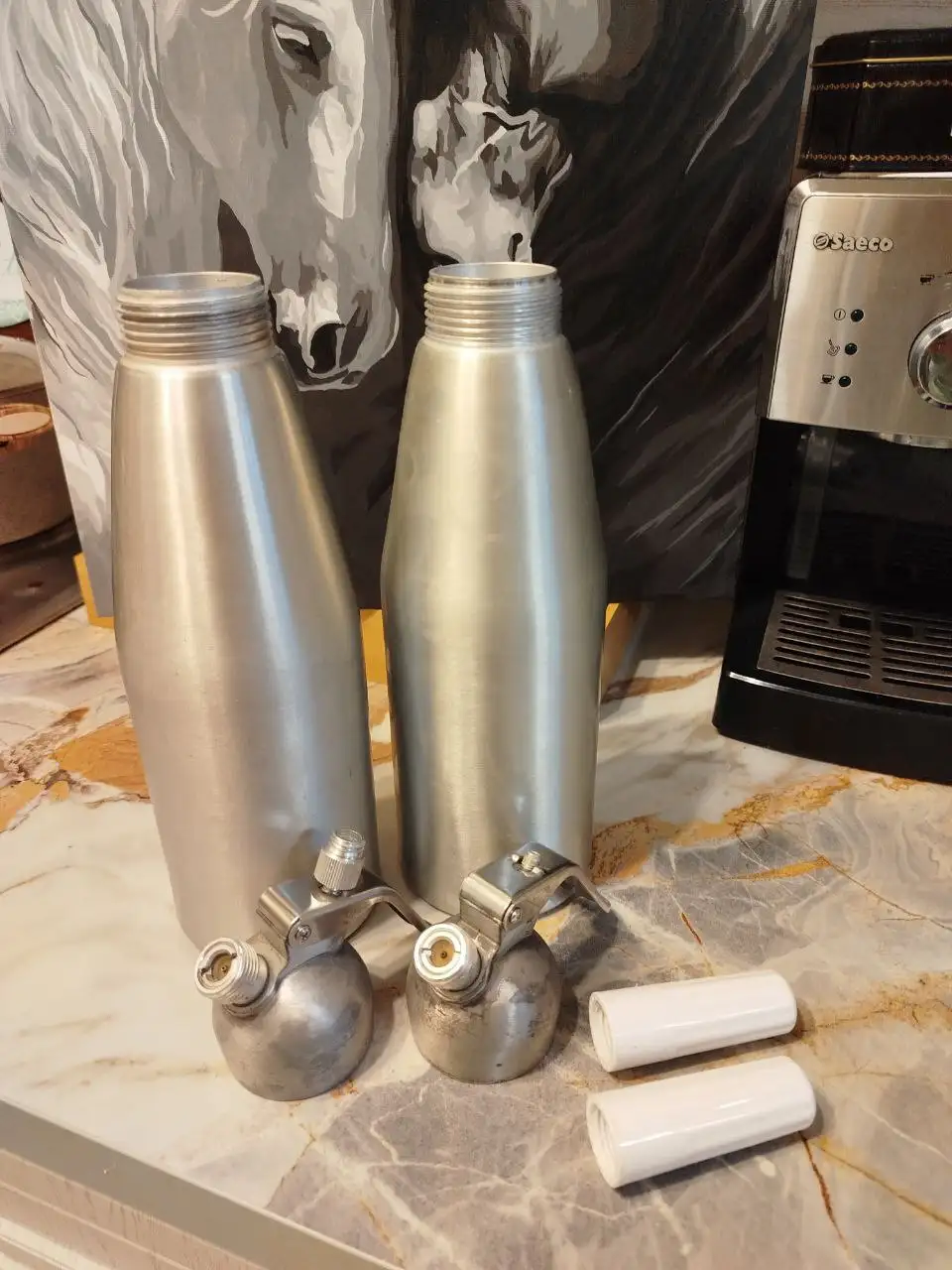 Кремер-сифон 1 л алюминий б/у - Посуда и кухонная утварь (Барахолка) в Санкт-Петербург