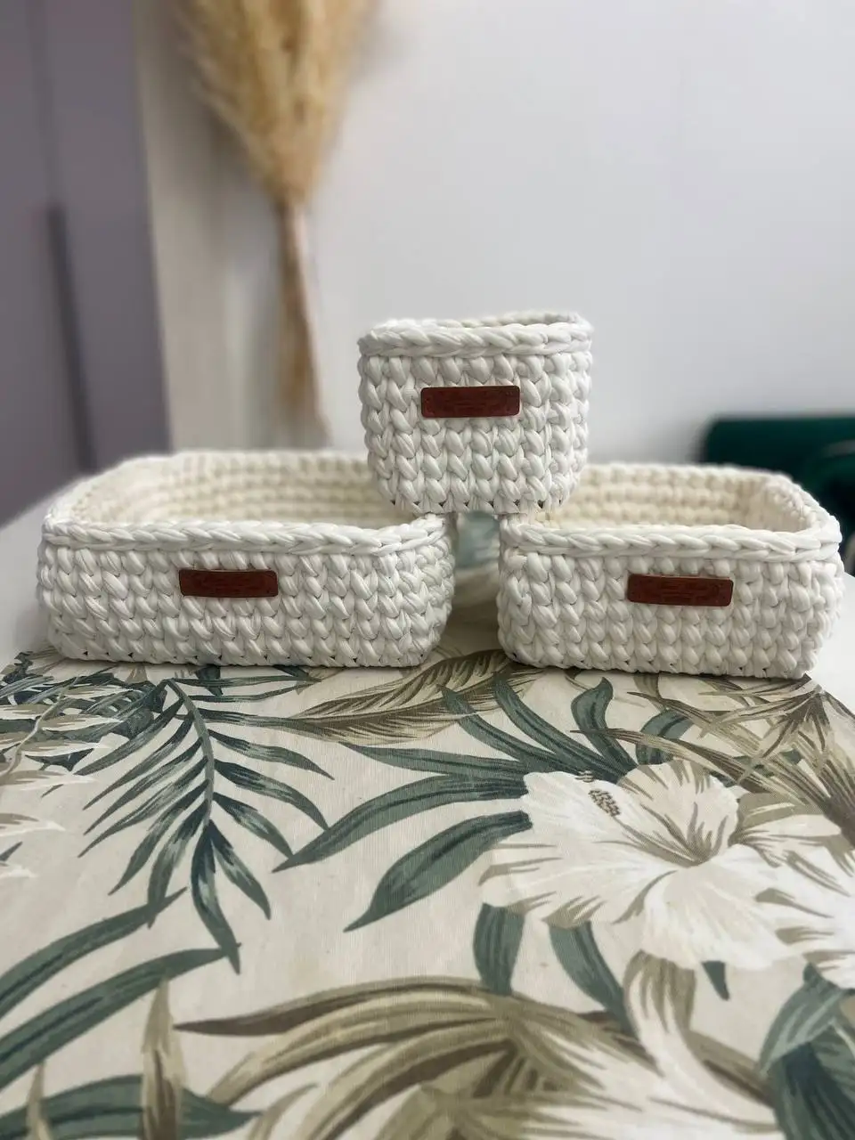 Вязаные декоративные корзинки для дома ручной работы - Для дома (Барахолка) в Санкт-Петербург