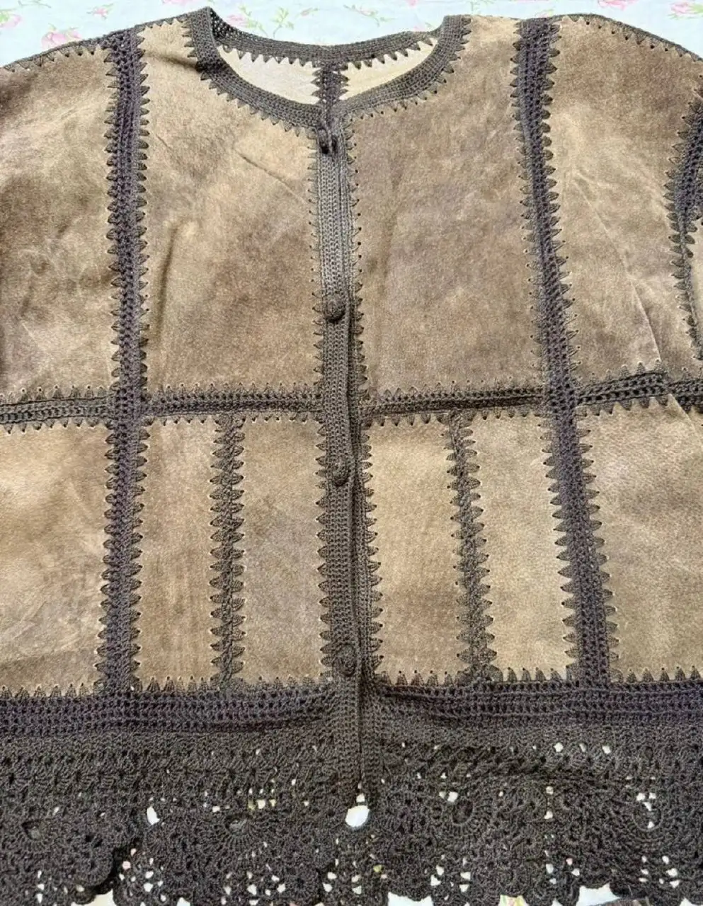 Винтажный редкий костюм из пиджака и юбки с кружевом - Винтажная одежда (Одежда) в Санкт-Петербург