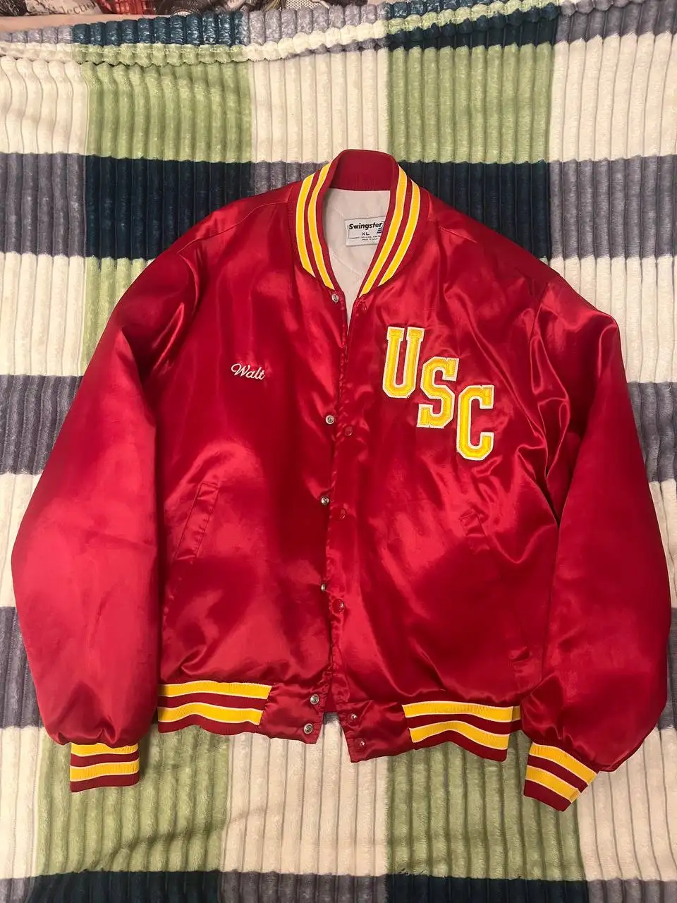 Винтажный бомбер со штатов и оригинальная сумка Adidas - Одежда и аксессуары (Барахолка) в Санкт-Петербург