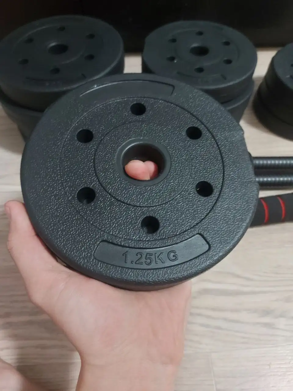 Набор гантели и штанги с дисками 19кг - Спорттовары (Хобби и отдых) в Санкт-Петербург