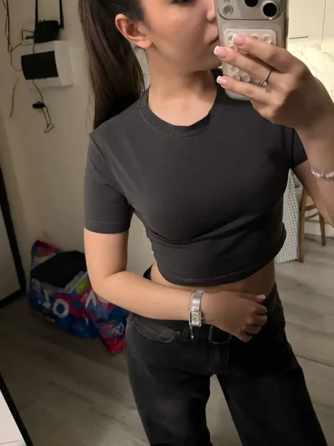 Топик темно-серый размер S - Джинсы/шорты в Санкт-Петербург