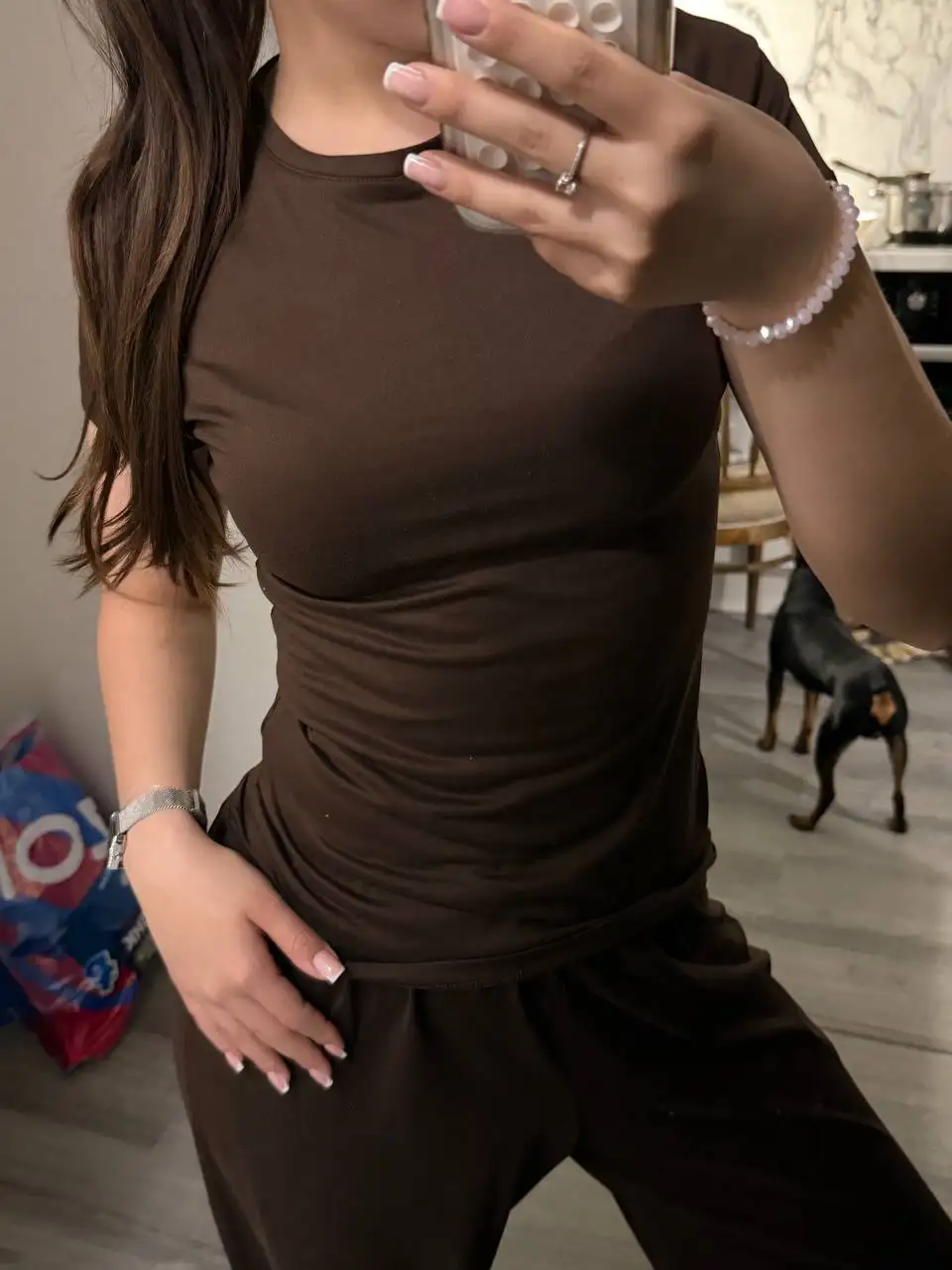 Костюм новый коричневый размер S - Костюмы (Одежда) в Санкт-Петербург