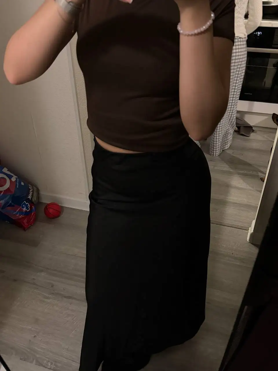 Черная атласная юбка размер S - Юбки (Одежда) в Санкт-Петербург