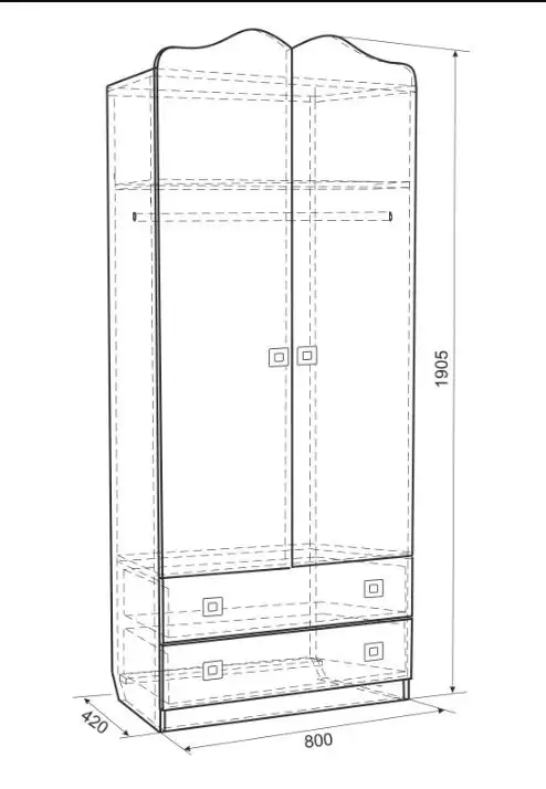 Продам детский шкаф с рисунком зайчика - Мебель (Товары для детей) в Санкт-Петербург