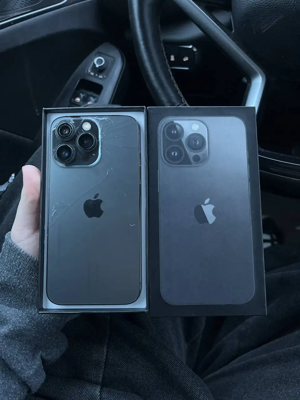 iPhone 13 Pro 128gb черный с повреждениями - Смартфоны (Электроника) в Санкт-Петербург