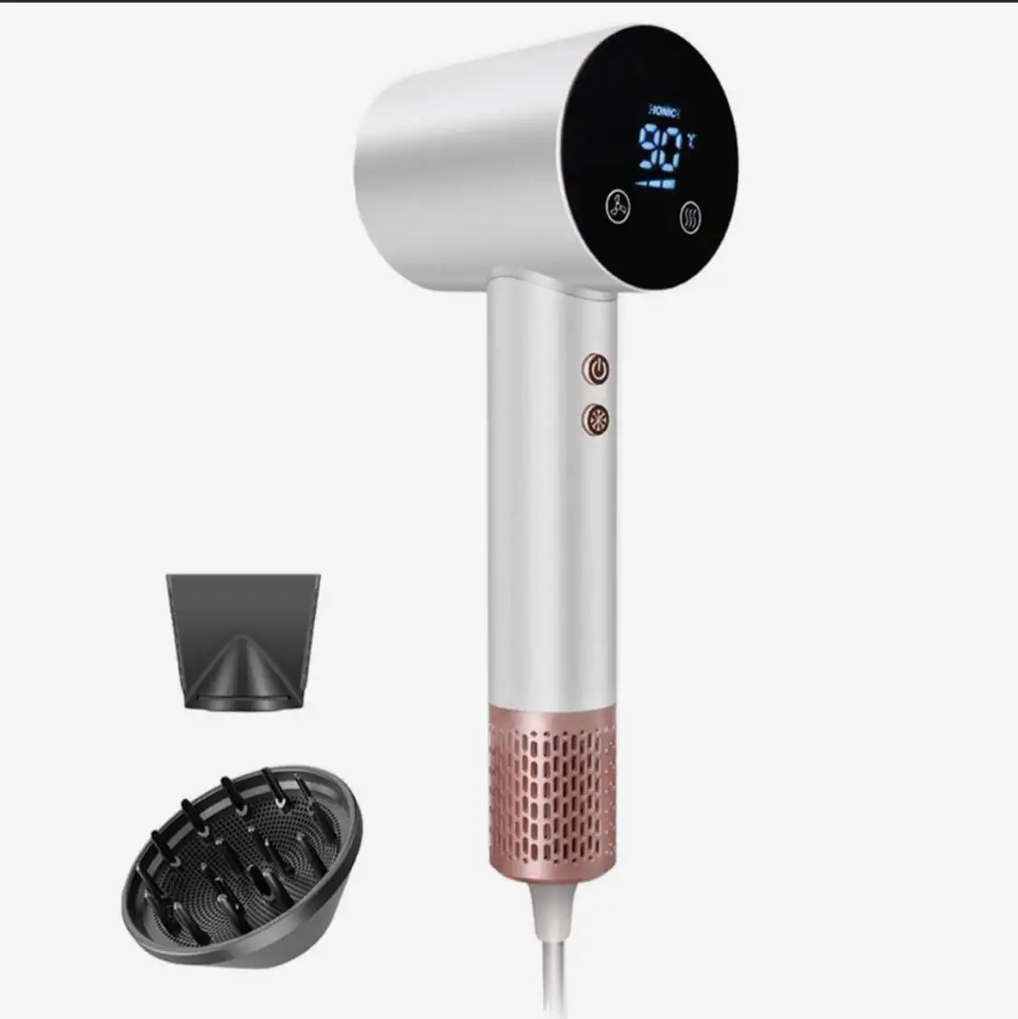 Мощный ионный фен с магнитным держателем для насадок - Бытовая техника (Электроника) в Санкт-Петербург