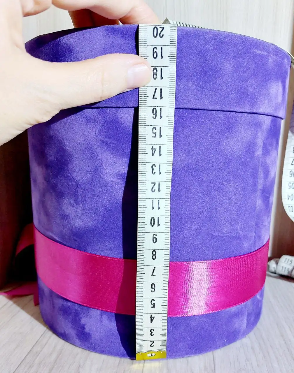 Бархатная круглая подарочная коробка - Подарочные упаковки (Барахолка) в Санкт-Петербург