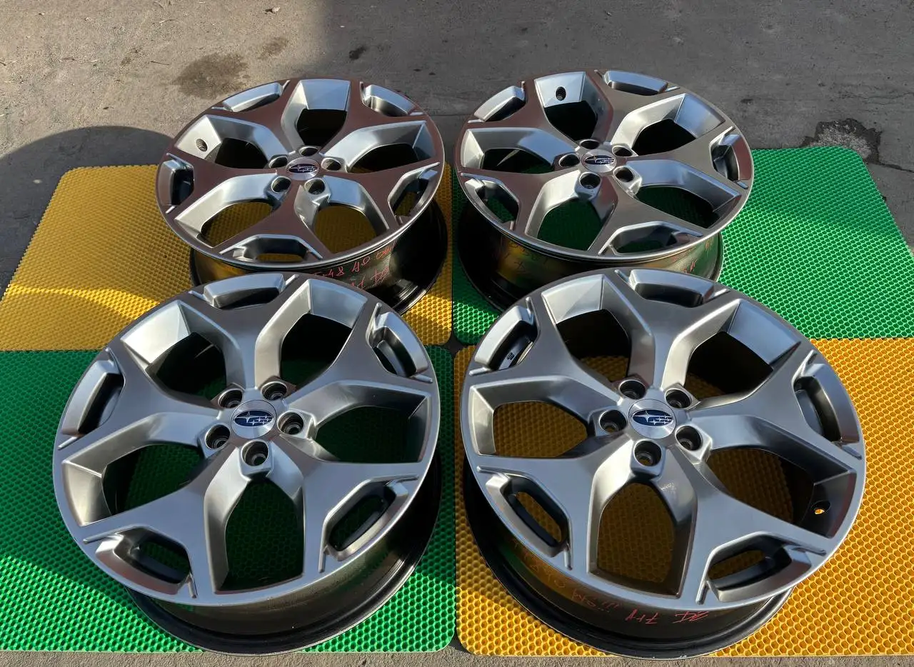 Диски Subaru Enkei R18 5/100 - Диски (Запчасти) в Новосибирск