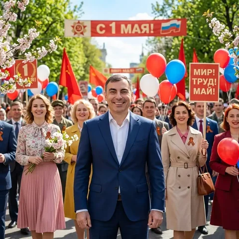 Поздравление с 1 Мая - Медицинские товары в Санкт-Петербург