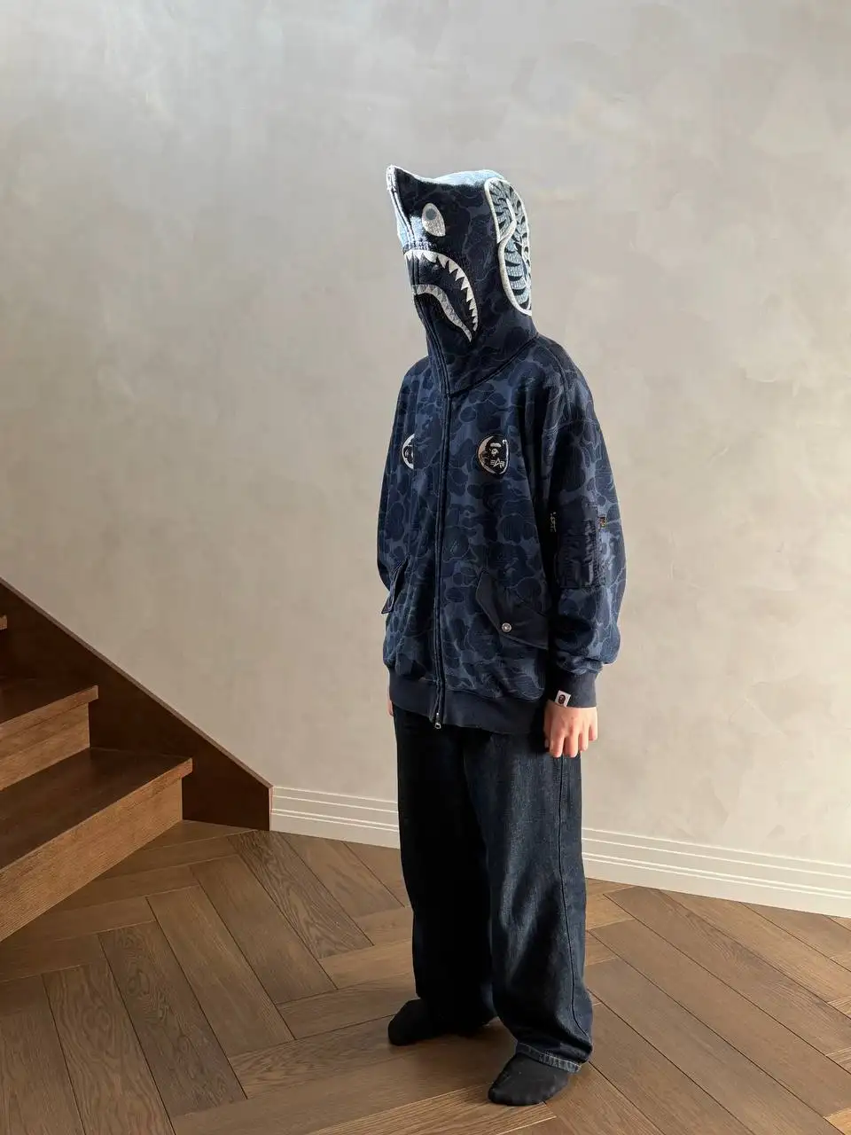 Кофта Bape x Alpha Industries - Верхняя одежда (Одежда) в Санкт-Петербург