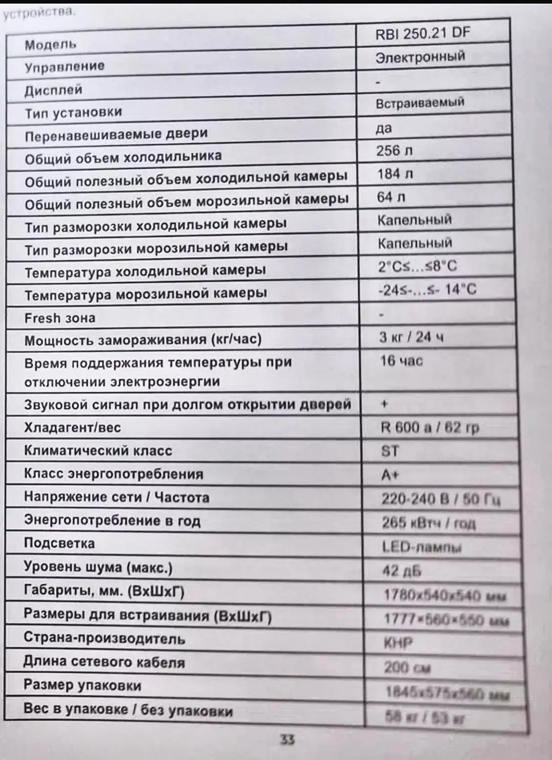 Холодильник LEX RBI 250.21 DF - Холодильники (Для дома и дачи) в Санкт-Петербург