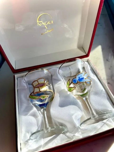 Винтажные ликерные бокалы Paul Nagel серия Tiffany, 2 штуки - Барахолка в Санкт-Петербург