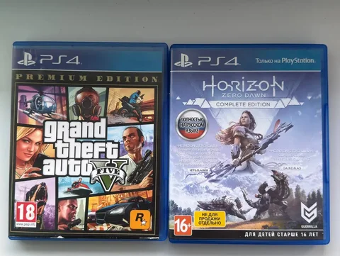 Продам Horizon и GTA 5 на PS4 - Электроника в Санкт-Петербург