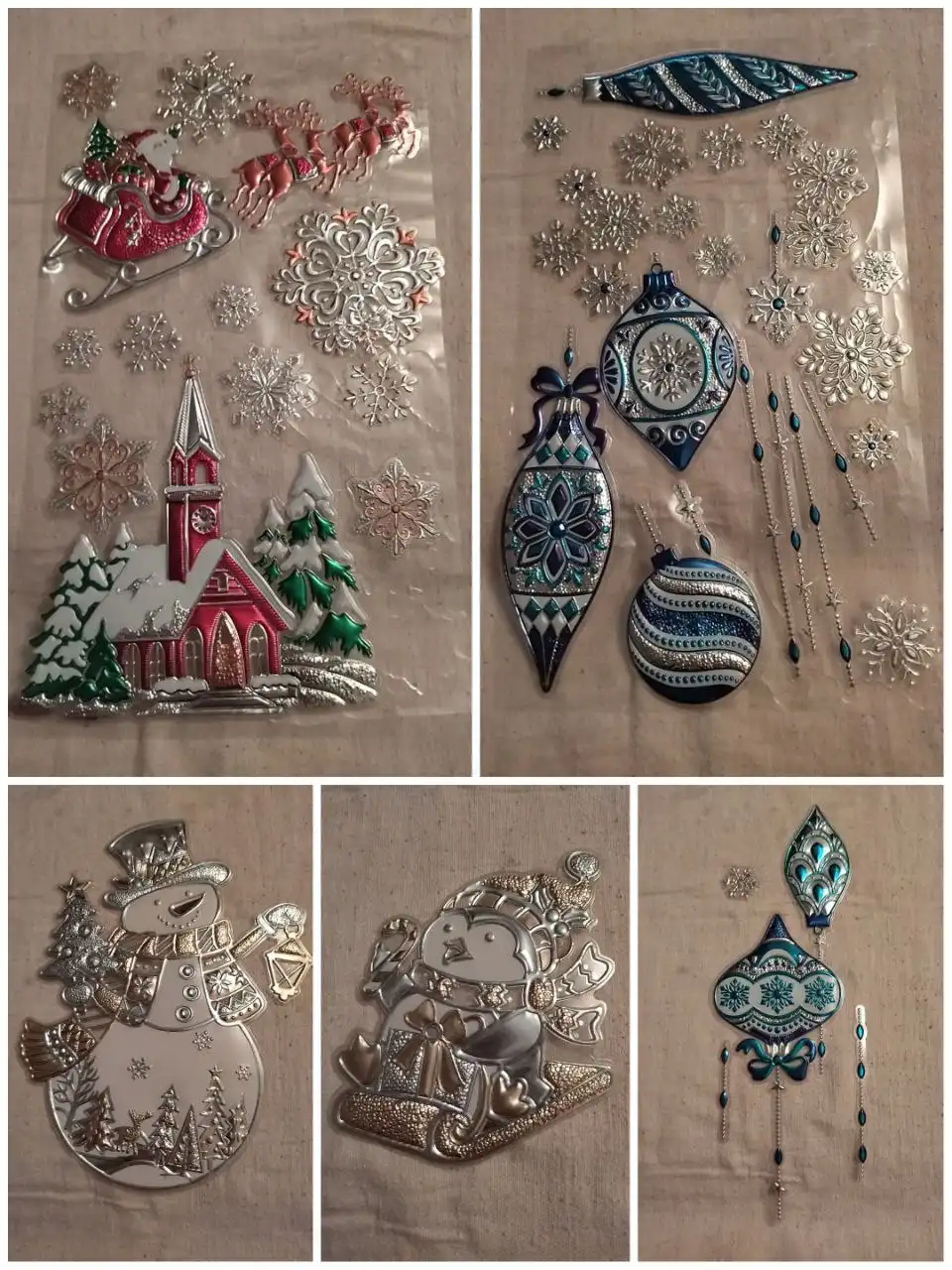 Новогодние наклейки