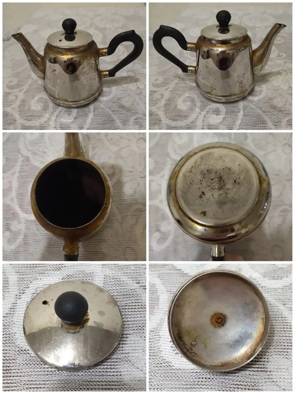 Чайник заварочный СССР 1959 года Мельхиор