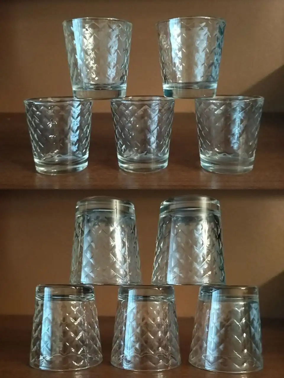 Хрустальные рюмки СССР 1970 года, 5 шт.