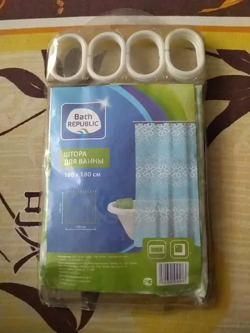 Штора для ванной 180x180 см - Отопительное оборудование в Новосибирск