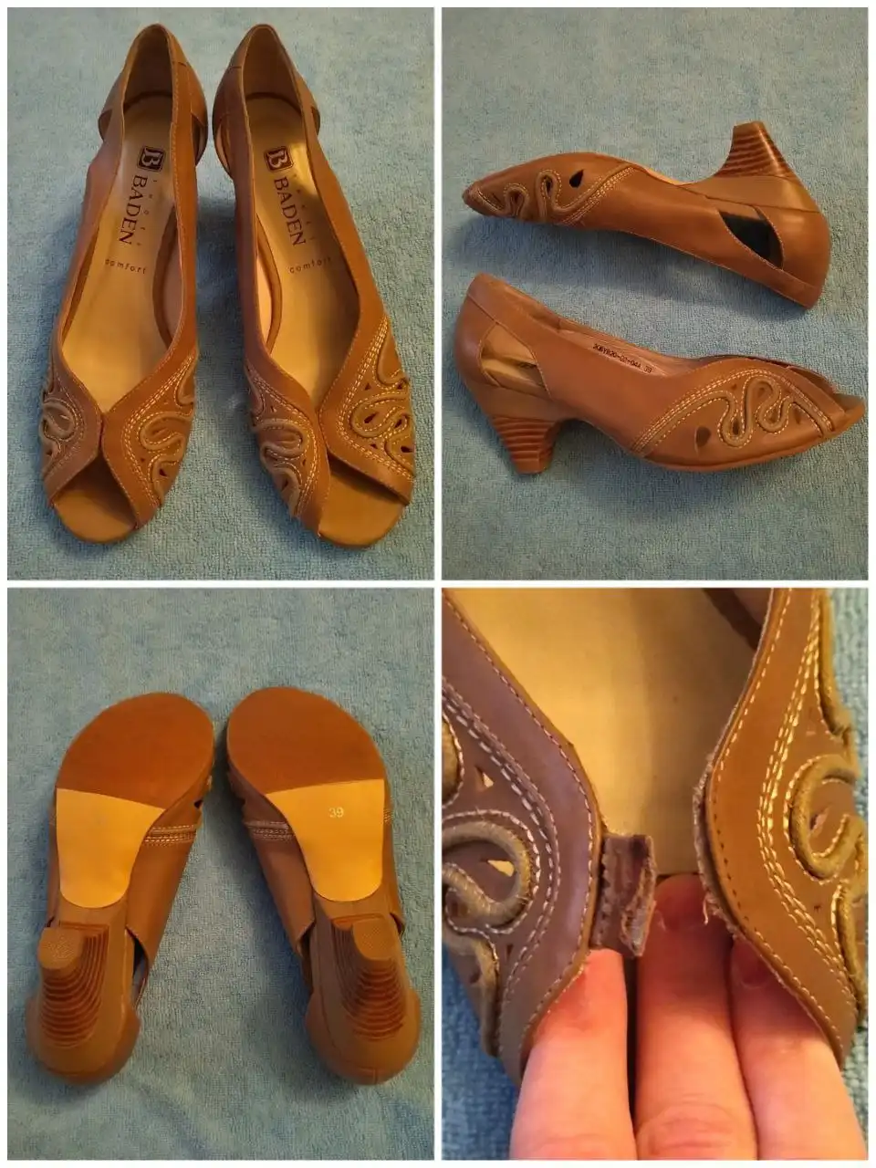 Туфли Baden натуральная кожа 39 размер - Женская обувь (Одежда) в Новосибирск