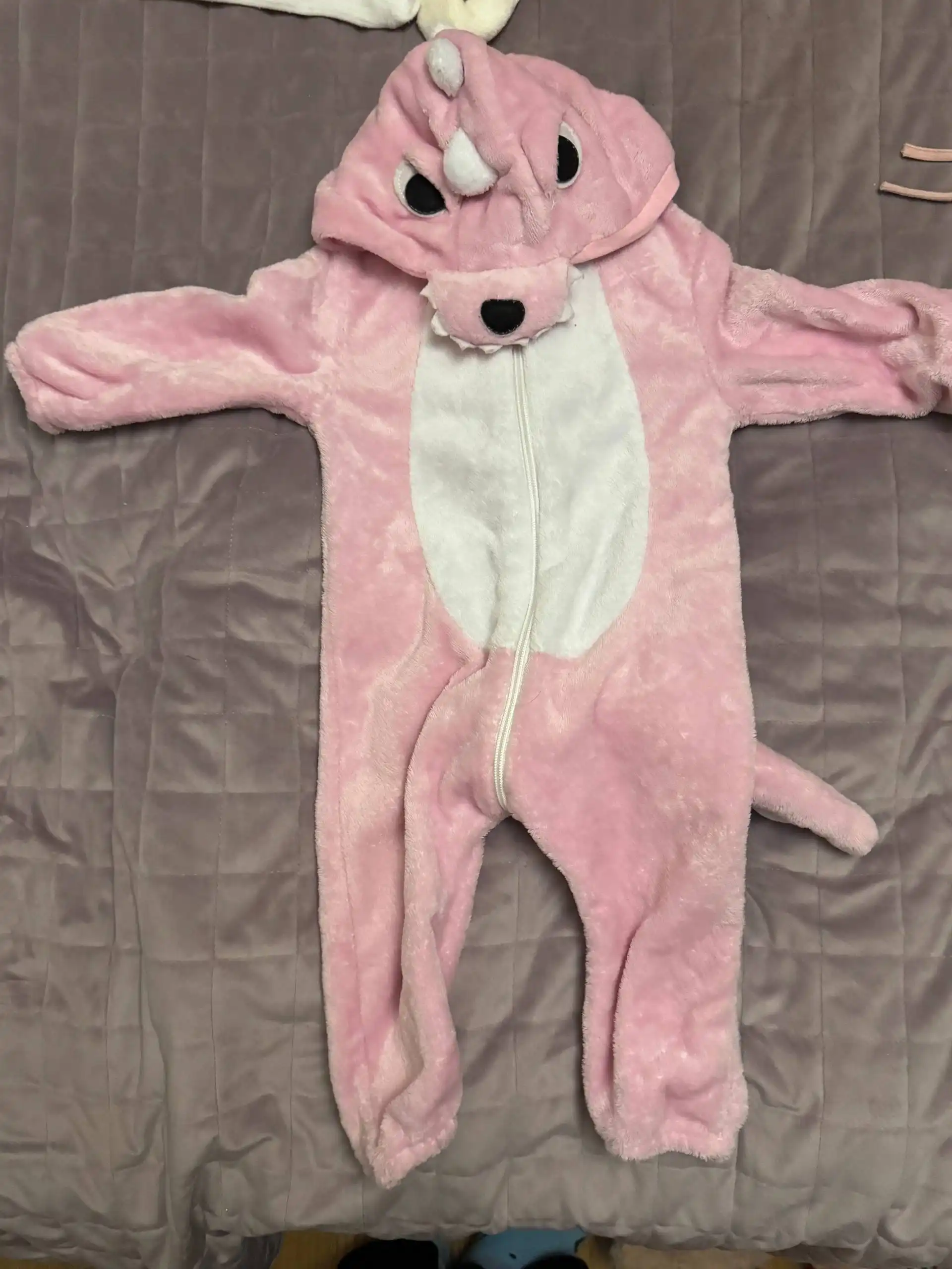 Кигуруми детский розовый дракон 80 размер